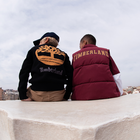 Piumino con zip e loghi TIMBERLAND 
                    RAGAZZO