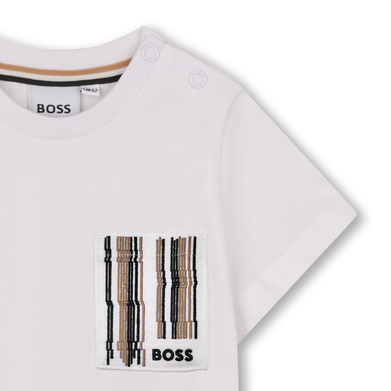 T-SHIRT A MANICHE CORTE BOSS 
                        RAGAZZO