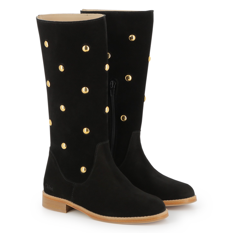 Stivali in pelle scamosciata di vitello CHLOE 
                        BAMBINA