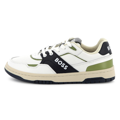 Sneakers con lacci bimateriali BOSS RAGAZZO