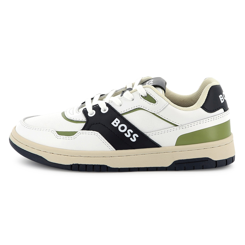 Sneakers con lacci bimateriali BOSS 
                        RAGAZZO