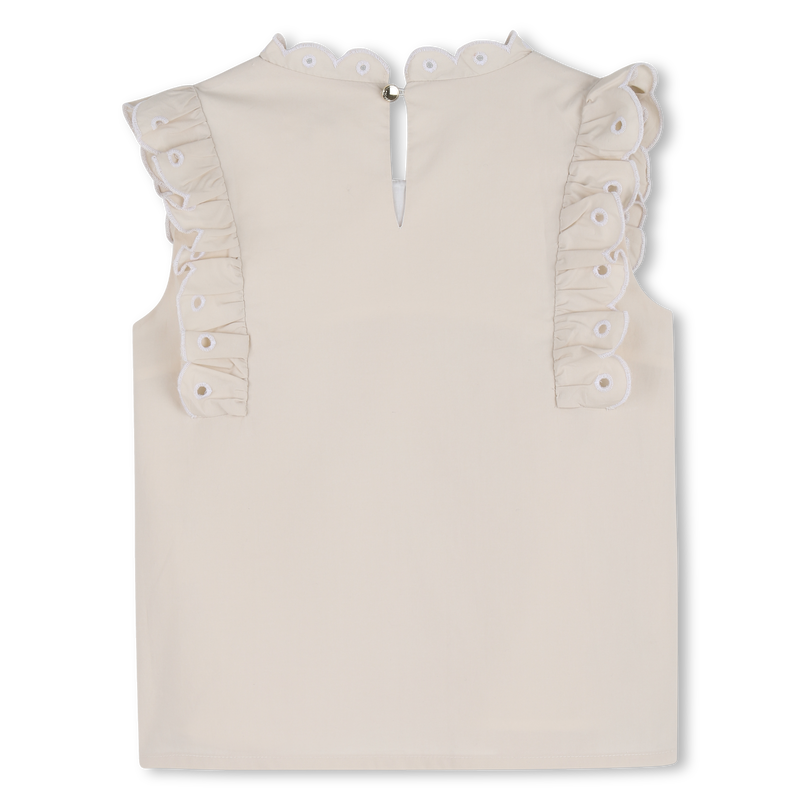 T-SHIRT CON RICAMO FLOREALE CHLOE 
                        BAMBINA
