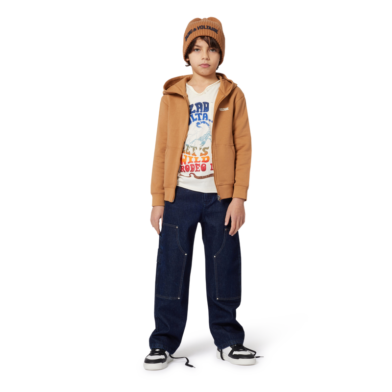 Jeans larghi con impunture ZADIG & VOLTAIRE 
                        RAGAZZO