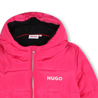 Piumino foderato con cappuccio HUGO 
                    BAMBINA