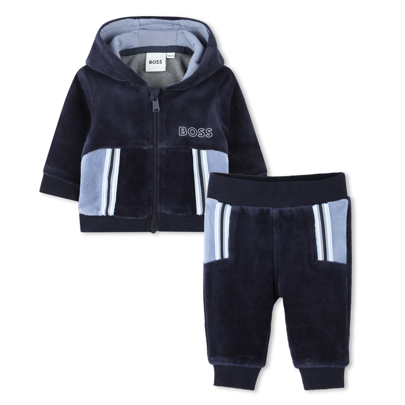 Set 2 pezzi in velluto BOSS 
                        RAGAZZO