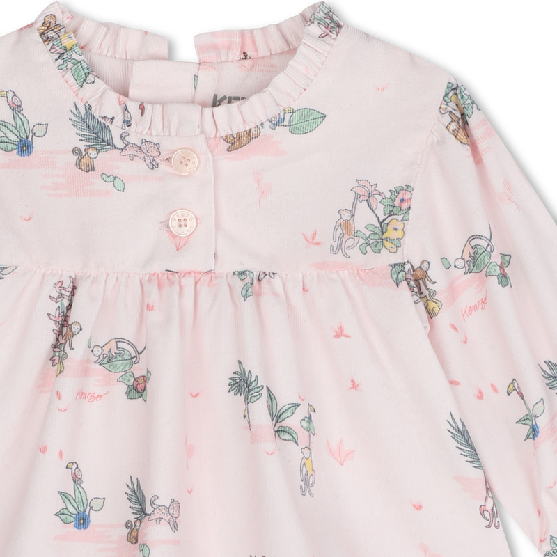 Vestito e leggings in cotone KENZO KIDS 
                        BAMBINA