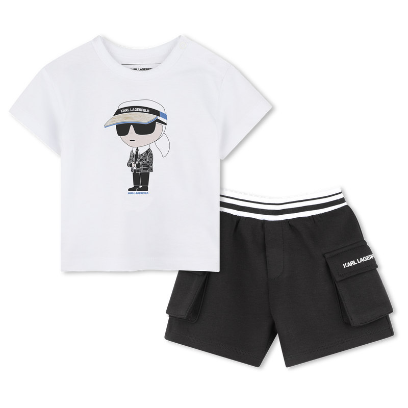 TEE SHIRT+SHORT KARL LAGERFELD KIDS 
                        RAGAZZO