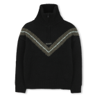Maglia con colletto rialzato con zip HUGO 
                    RAGAZZO