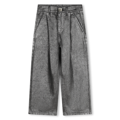 Jeans ampi in cotone DKNY BAMBINA