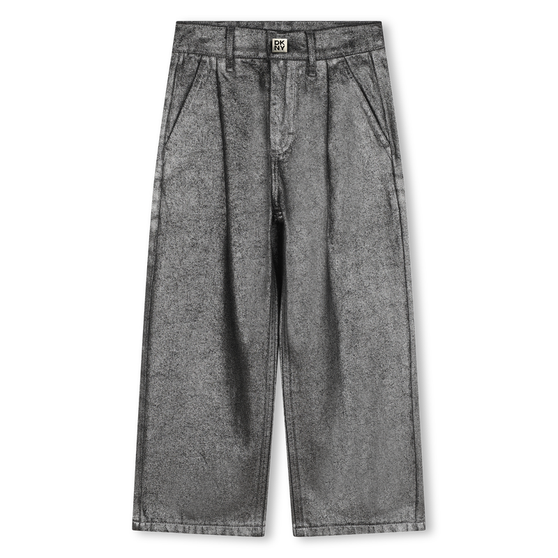 Jeans ampi in cotone DKNY 
                        BAMBINA