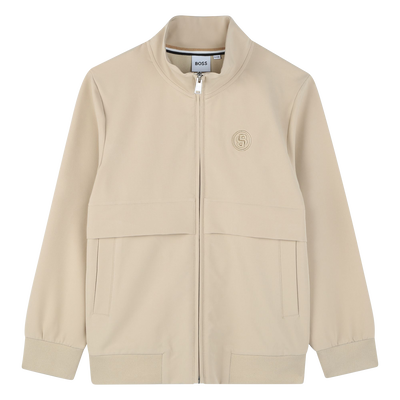 Felpa tinta unita con zip BOSS RAGAZZO