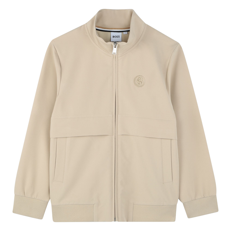 Felpa tinta unita con zip BOSS 
                        RAGAZZO