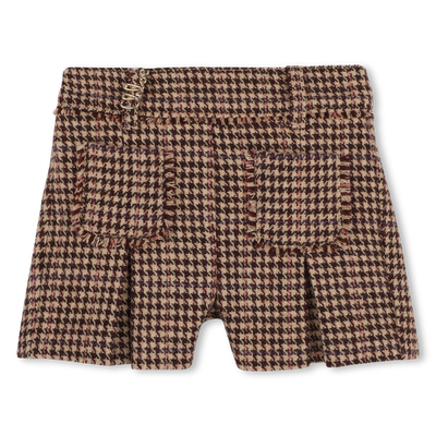 Pantaloni corti a quadri CHLOE BAMBINA