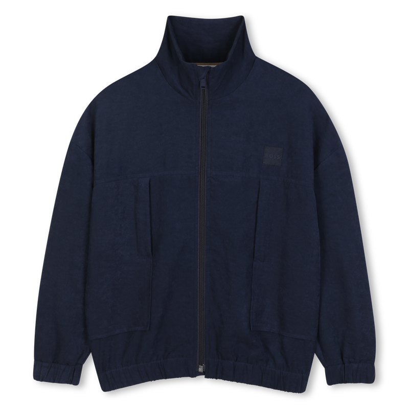 Cardigan in satin texturato BOSS 
                        RAGAZZO