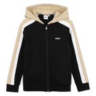 Felpa con cappuccio e zip BOSS 
                    RAGAZZO