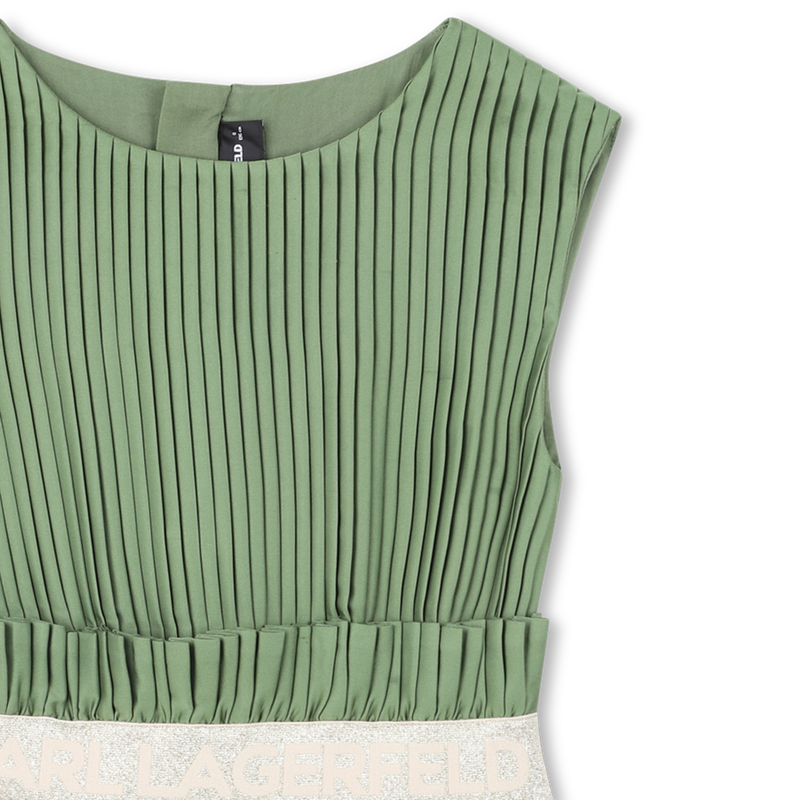 ABITO PLISSETTATO A MANICHE CORTE KARL LAGERFELD KIDS 
                        BAMBINA