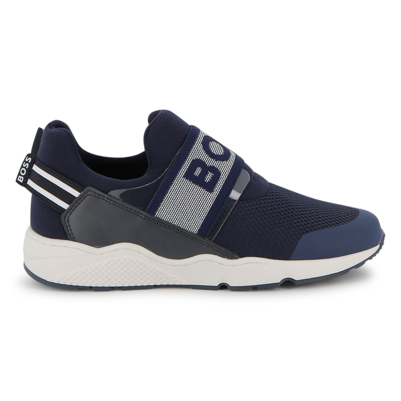 SNEAKERS IN PELLE DI VACCHETTA BOSS 
                        RAGAZZO