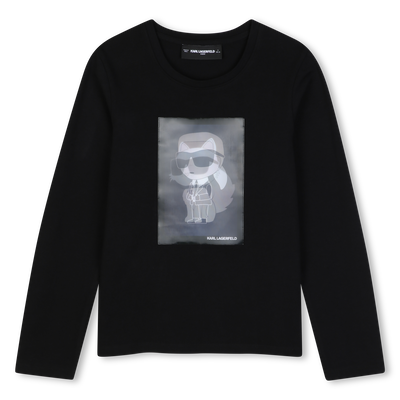 Maglietta a maniche lunghe KARL LAGERFELD KIDS BAMBINA