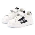 Sneakers pelle, velcro e lacci BOSS 
                    RAGAZZO