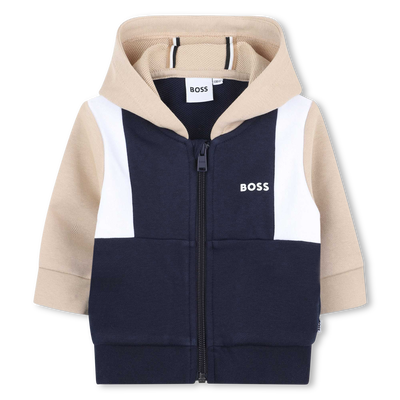 Cardigan felpato con cappuccio BOSS RAGAZZO