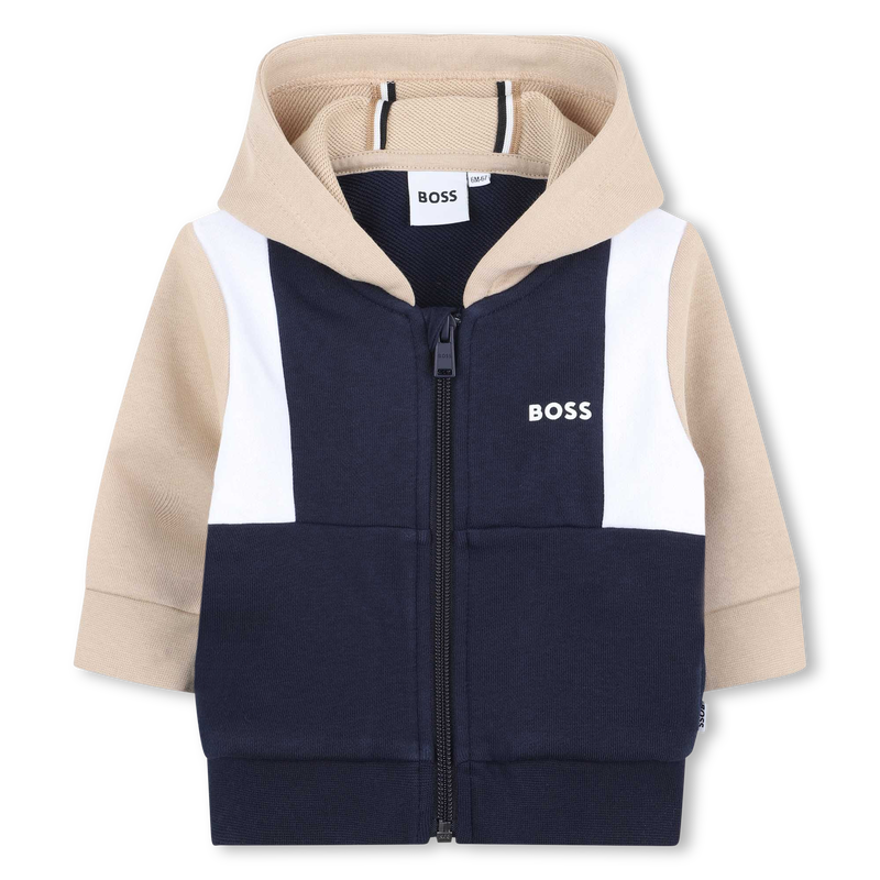 Cardigan felpato con cappuccio BOSS 
                        RAGAZZO