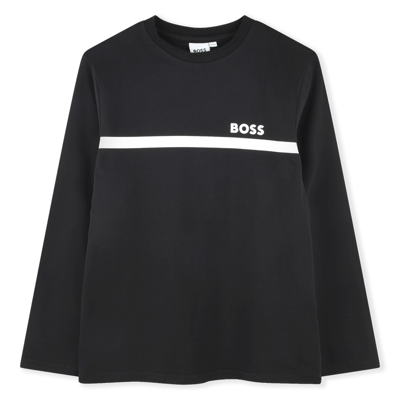 T-SHIRT A MANICHE LUNGHE BOSS 
                        RAGAZZO