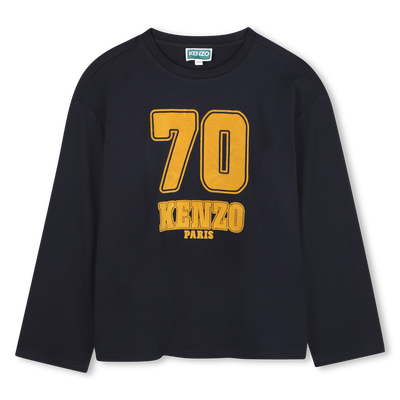 T-shirt a maniche lunghe a maniche larghe KENZO KIDS RAGAZZO