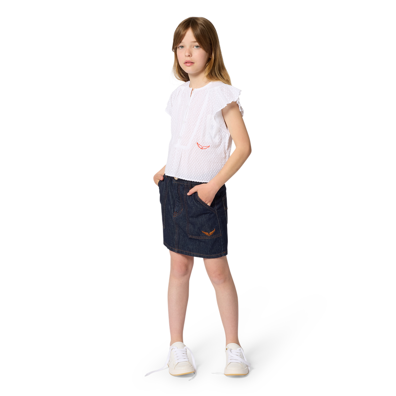 BLUSA A MANICHE CORTE ZADIG & VOLTAIRE 
                        BAMBINA