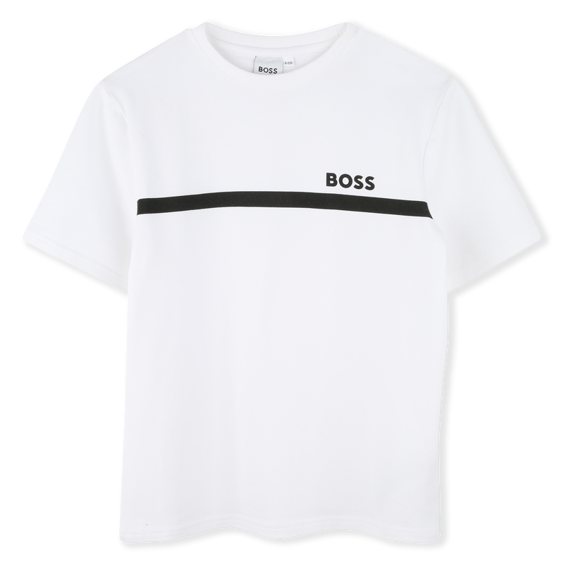 T-SHIRT A MANICHE CORTE BOSS 
                        RAGAZZO