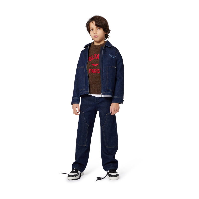 Jeans larghi con impunture ZADIG & VOLTAIRE 
                        RAGAZZO