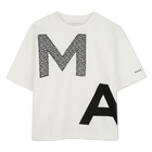 T-shirt in cotone bicolore MARC JACOBS 
                    RAGAZZO