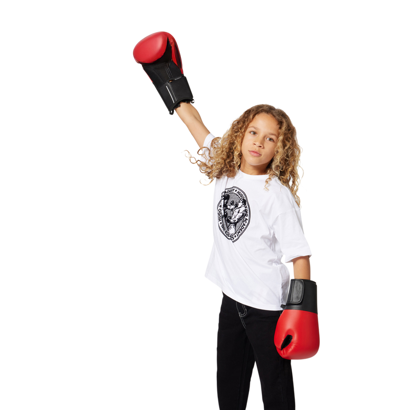 Piumino reversibile con cappuccio HUGO 
                        RAGAZZO