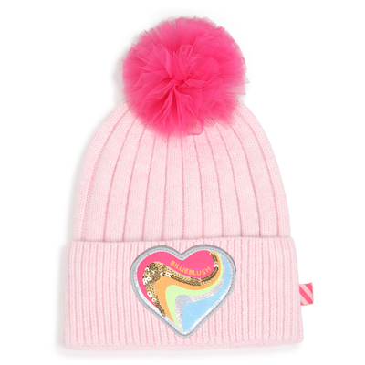 Berretto con pon-pon in tulle BILLIEBLUSH BAMBINA