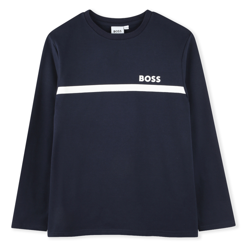 T-SHIRT A MANICHE LUNGHE BOSS 
                        RAGAZZO