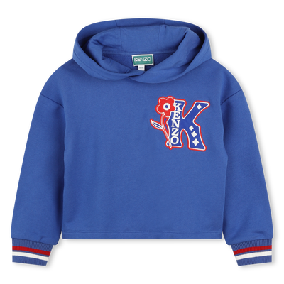 Felpa ricamata con cappuccio KENZO KIDS BAMBINA