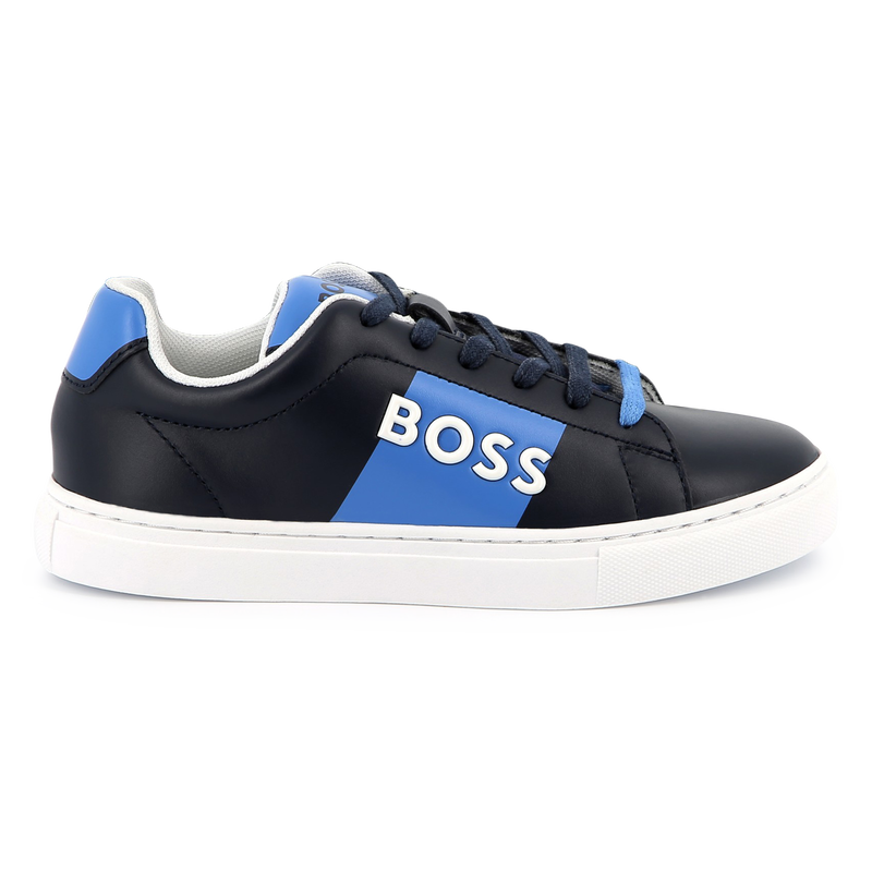 Sneakers stringate in pelle BOSS 
                        RAGAZZO