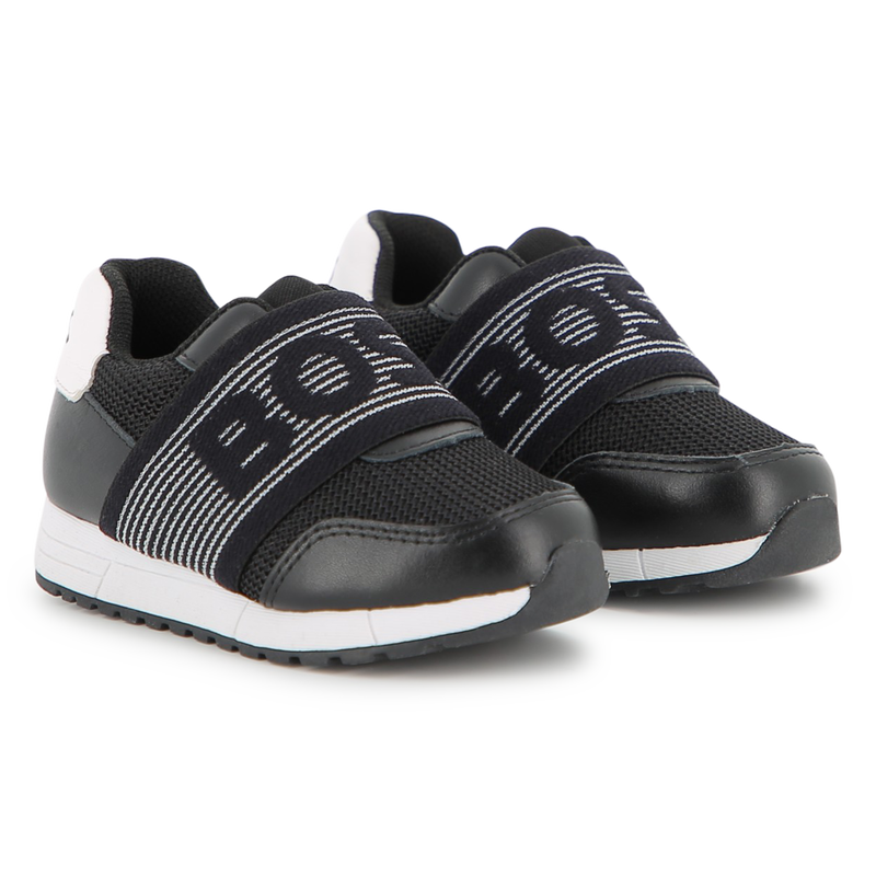 SNEAKERS IN PELLE DI VACCHETTA BOSS 
                        RAGAZZO