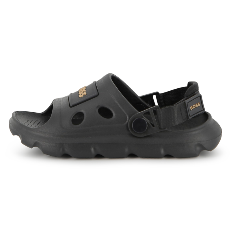 SANDALI CON CHIUSURA A STRAPPO BOSS 
                        RAGAZZO