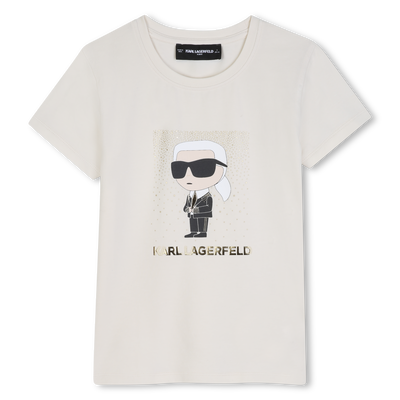 T-shirt a maniche corte KARL LAGERFELD KIDS BAMBINA