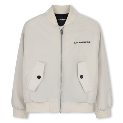 Bomber in tela KARL LAGERFELD KIDS RAGAZZO