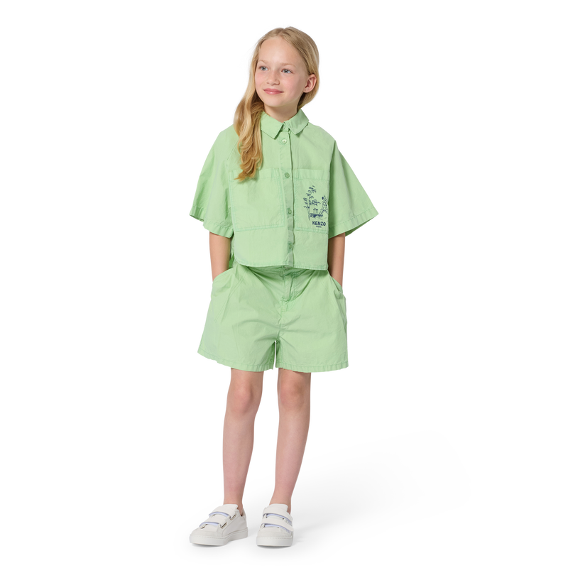 CAMICIA IN POPELINE KENZO KIDS 
                        BAMBINA