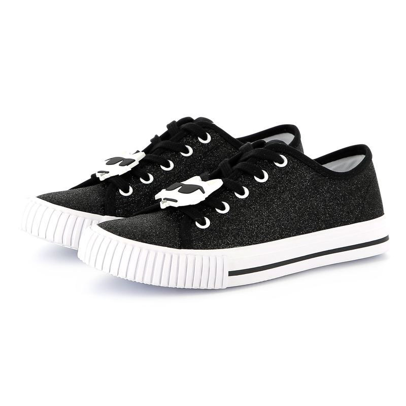 Sneakers basse con lacci KARL LAGERFELD KIDS 
                        BAMBINA