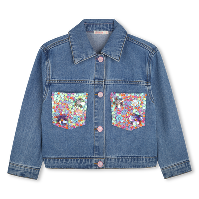 Giacca di jeans con paillettes BILLIEBLUSH BAMBINA