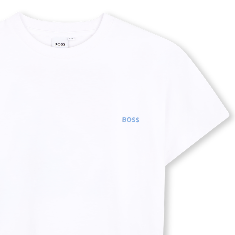 T-SHIRT A MANICHE CORTE BOSS 
                        RAGAZZO