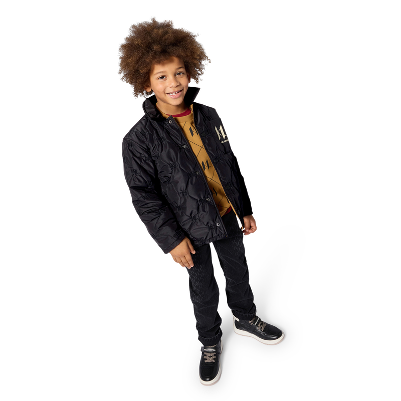 Giubbotto imbottito reversibile KARL LAGERFELD KIDS 
                        RAGAZZO