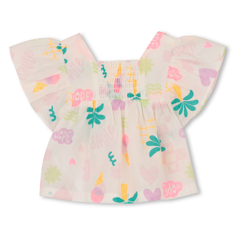 BLUSA MANICA CORTA CON VOLANT BILLIEBLUSH 
                        BAMBINA