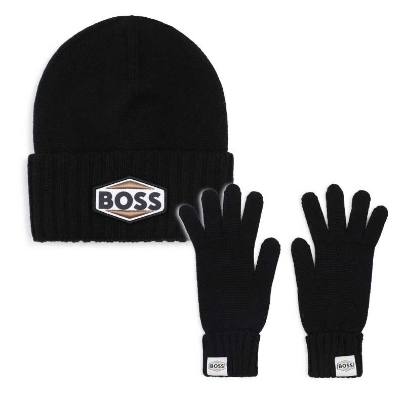 Set cappello e guanti BOSS 
                        RAGAZZO