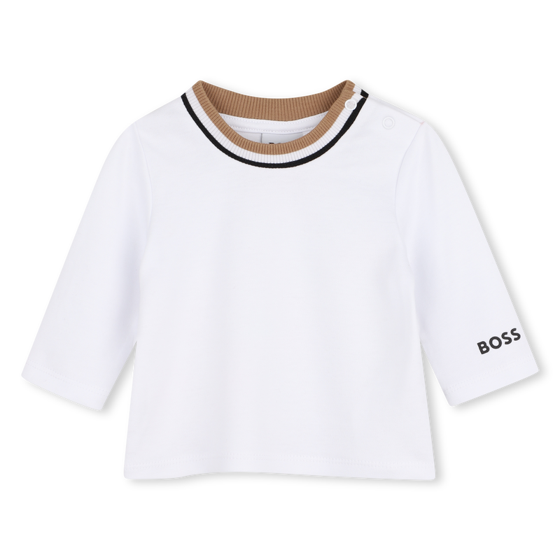 Completo salopette e t-shirt BOSS 
                        RAGAZZO