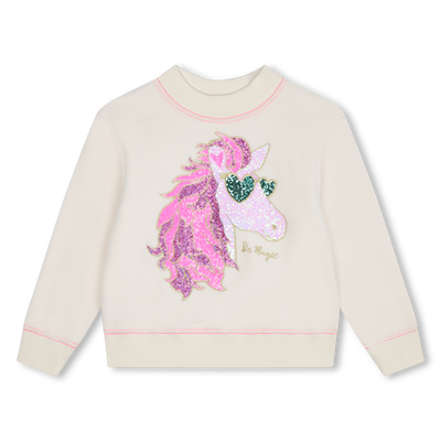 Felpa in tessuto garzato BILLIEBLUSH BAMBINA