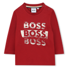 T-shirt a maniche lunghe, ROSSO SCURO, hi-res
